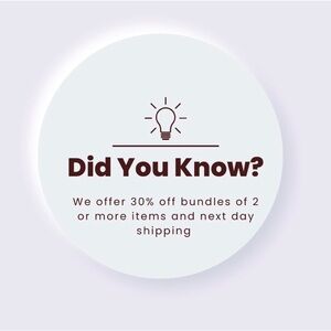 🔥 Bundle 2 or More Items For Automatic 30% Discount And Next Day Shipping 💥